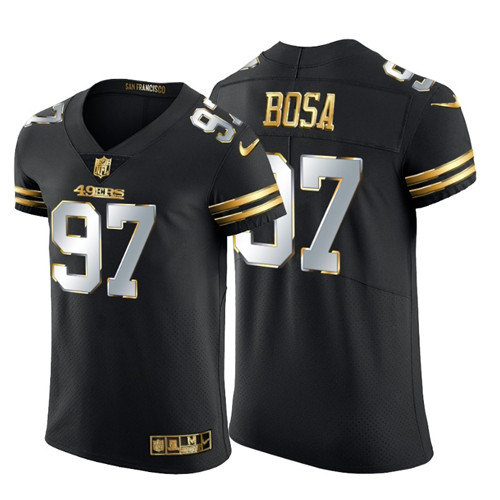 San Francisco 49ers #97 Nick Bosa Men's Nike Black Edition Vapor Untouchable Elite NFL Jersey