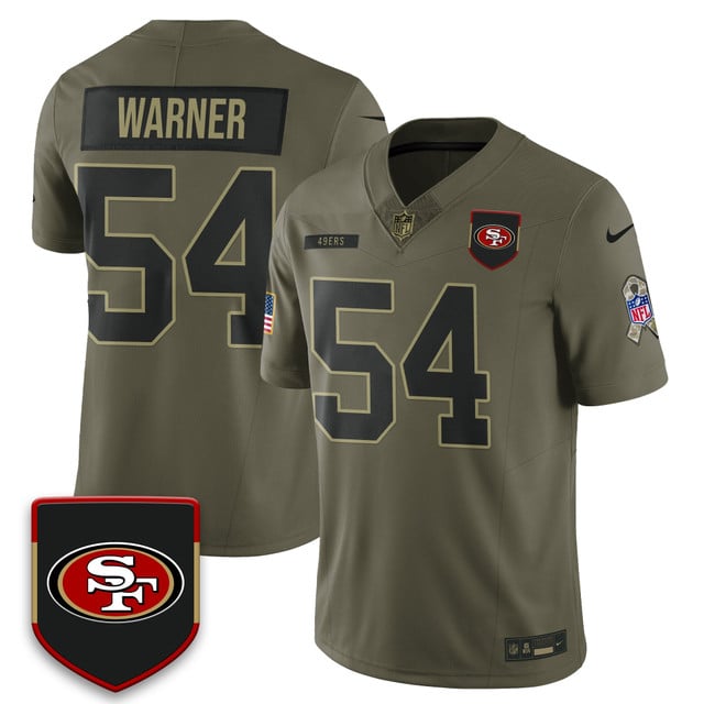 San Francisco 49ers 2025 Salute to Service Limited Jersey #54 Fred Warner