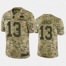San Francisco 49ers Richie James #13 Camo Jersey 2018 Salute to Service