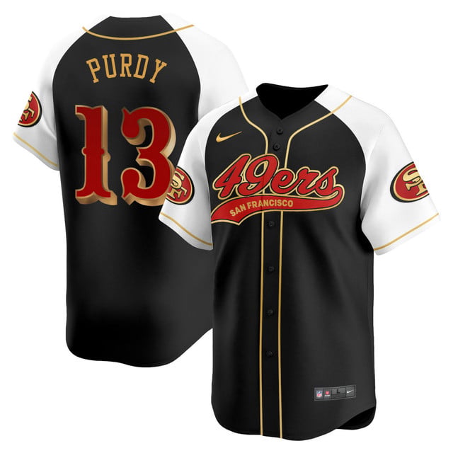 San Francisco 49ers Rivalry Series Baseball Jersey black #13 Brock Purdy