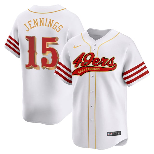 San Francisco 49ers Rivalry Series Baseball Jersey white #15 Jauan Jennings