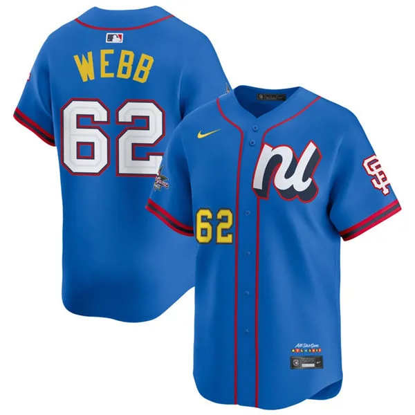 San Francisco Giants #62 Logan Webb 2025 All-Star National League Limited Player Jersey Blue 