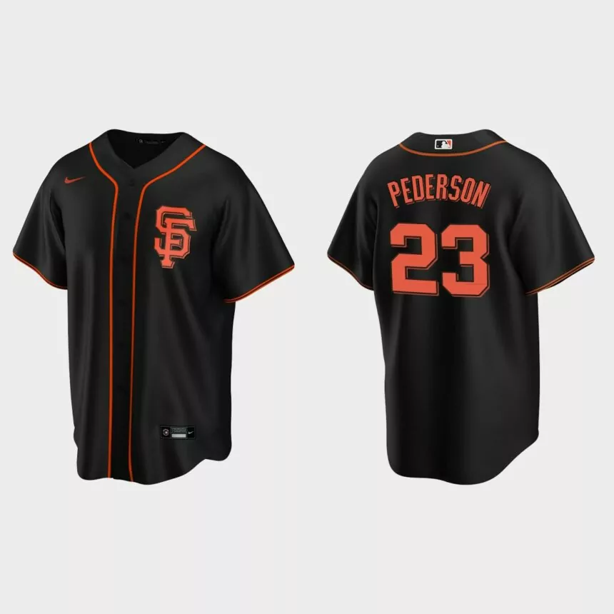 San Francisco Giants Joc Pederson Replica Alternate Jersey – Black