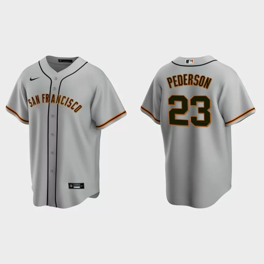 San Francisco Giants Joc Pederson Replica Road Jersey – Gray