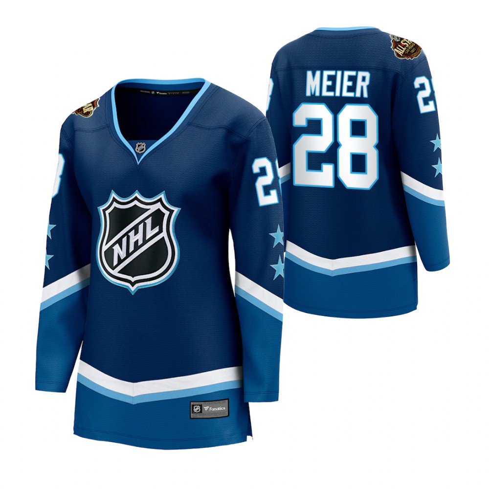 San Jose Sharks Timo Meier Women Blue 2022 NHL All-Star Jersey