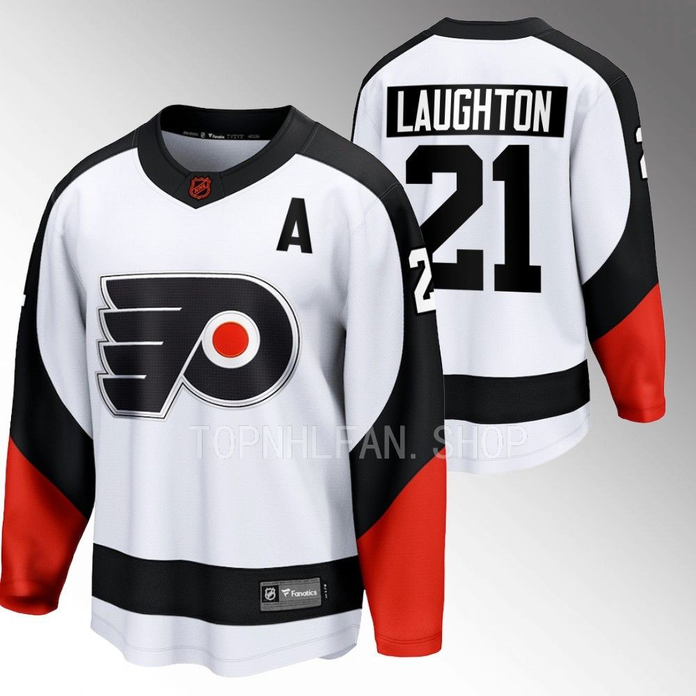 Scott Laughton Flyers Special Edition 2.0 White Jersey Breakaway