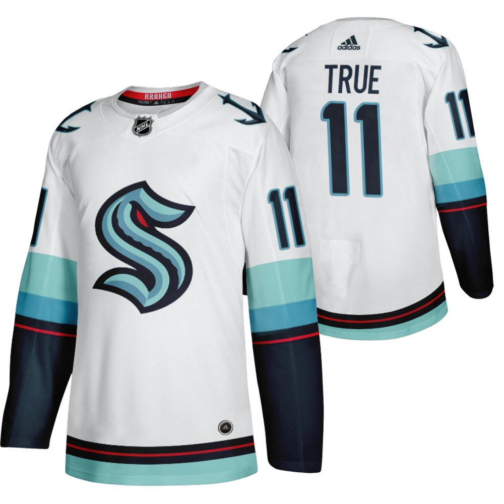 Seattle Kraken Alexander True White 2021-22 Away Authentic Jersey