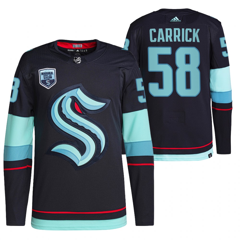Seattle Kraken Connor Carrick 2021-22 Home Authentic Jersey Navy