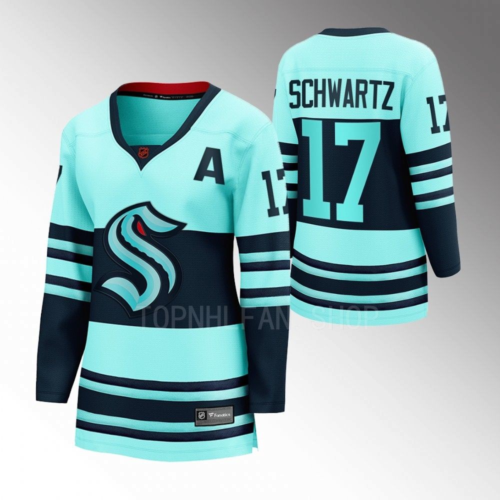 Seattle Kraken Jaden Schwartz Women Ice Blue 2022 Special Edition 2.0 Jersey