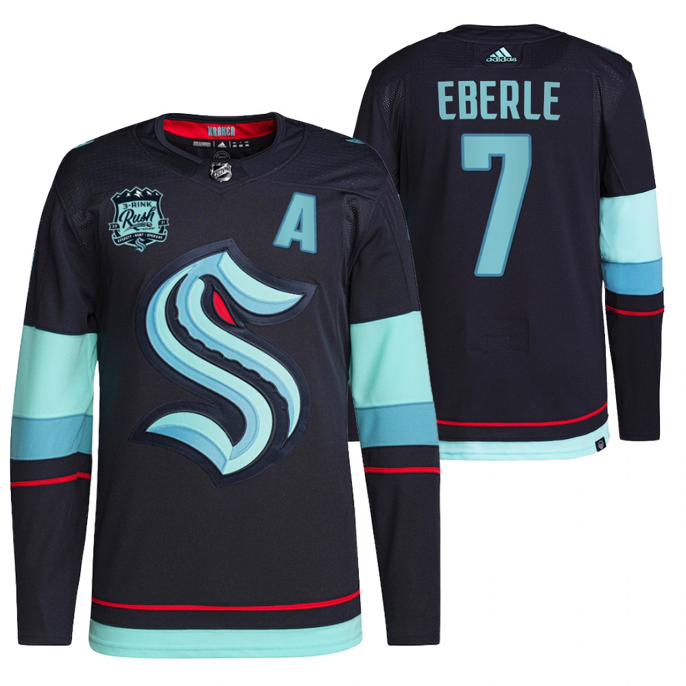 Seattle Kraken Jordan Eberle 2021-22 Home Authentic Jersey Navy
