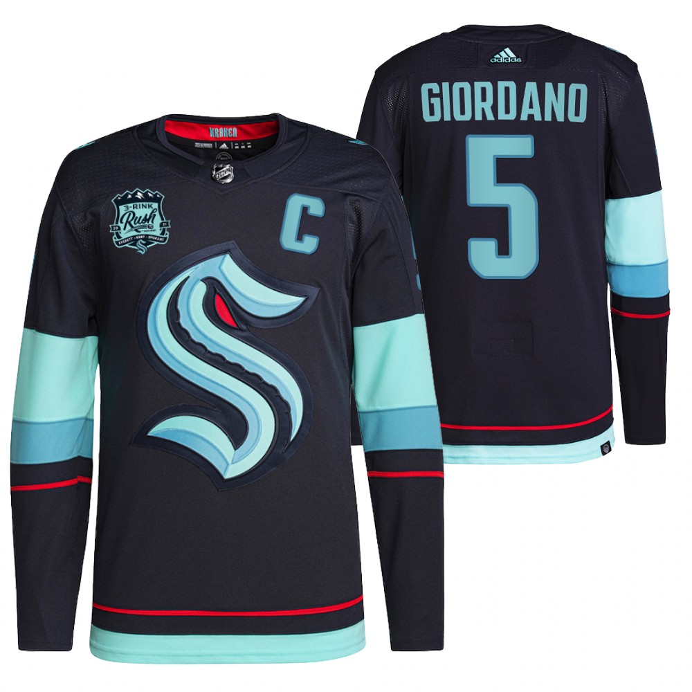 Seattle Kraken Mark Giordano 2021-22 Home Authentic Jersey Navy
