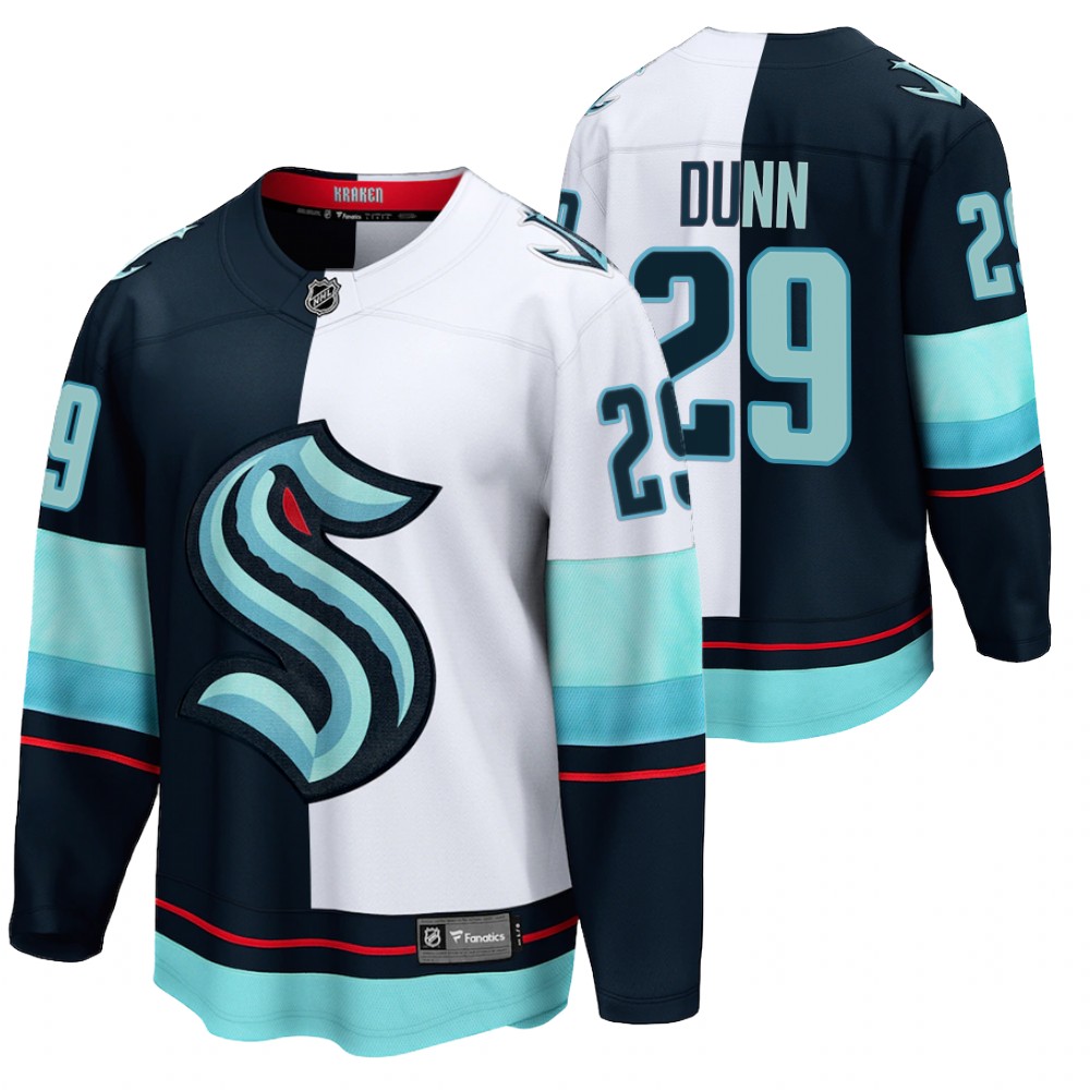 Seattle Kraken Vince Dunn Jersey Split Edition Navy White Limited Men