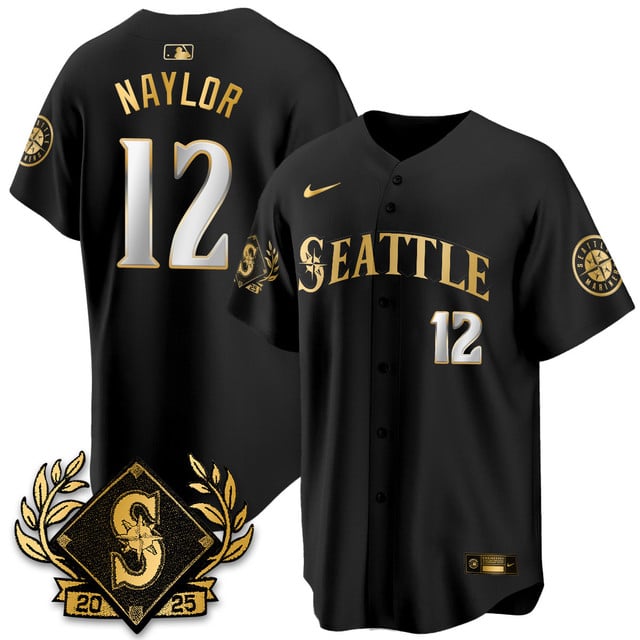 Seattle Mariners 2025 Series Gold Jersey #12 Josh Naylor