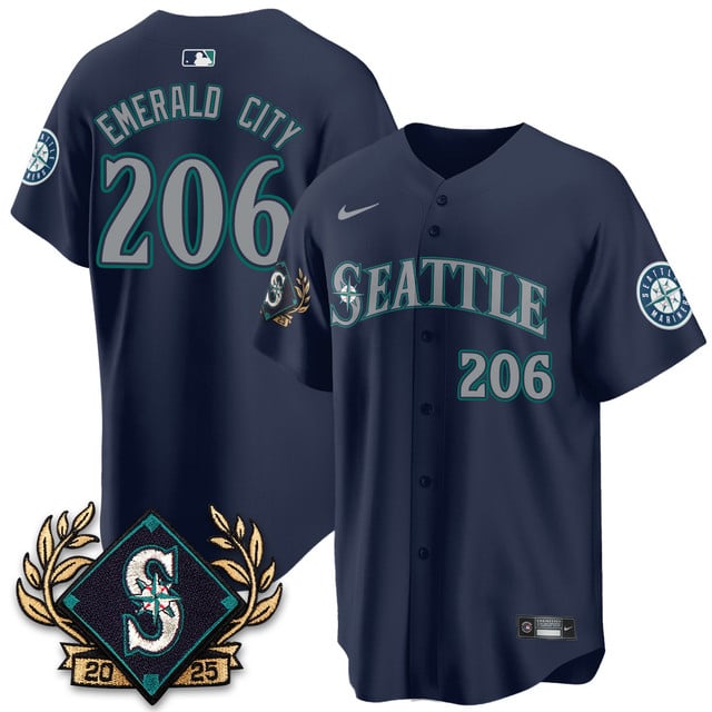 Seattle Mariners 2025 Series Jersey #206 Emerald City