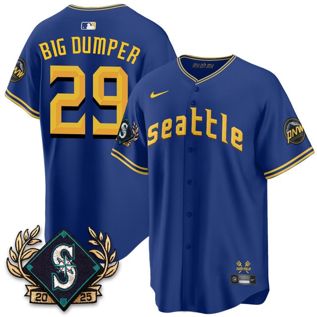Seattle Mariners 2025 Series Jersey blue #29 Cal Raleigh (BIG DUMPER)