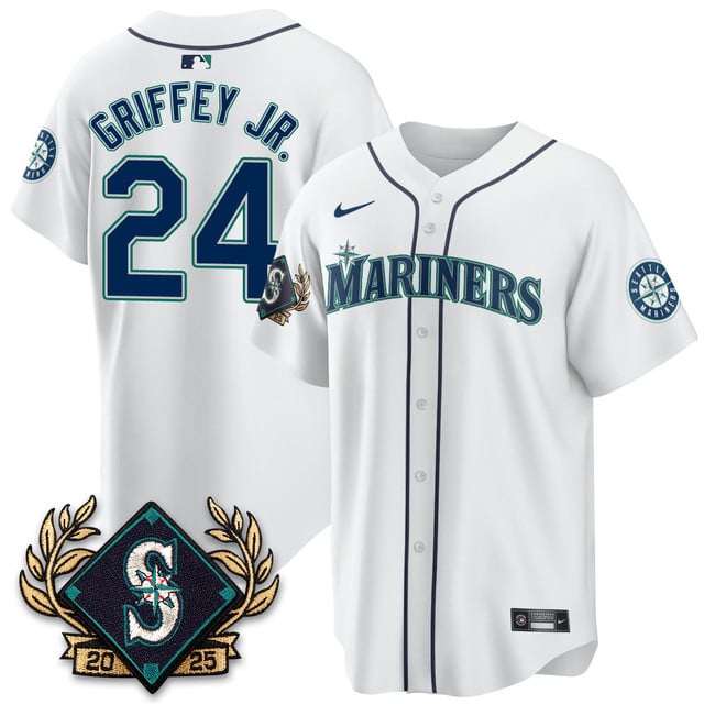 Seattle Mariners 2025 Series Jersey white #24 Ken Griffey Jr.