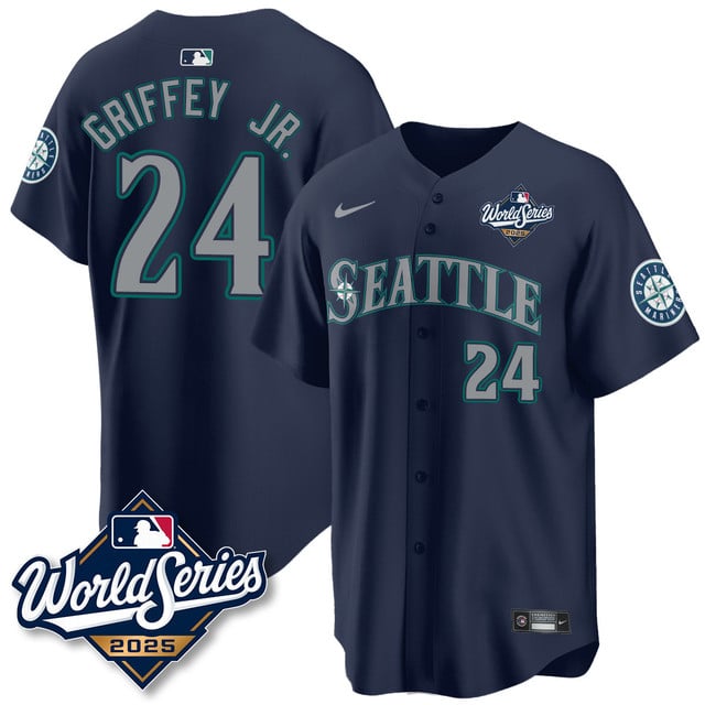 Seattle Mariners 2025 World Series Jersey #24 Ken Griffery
