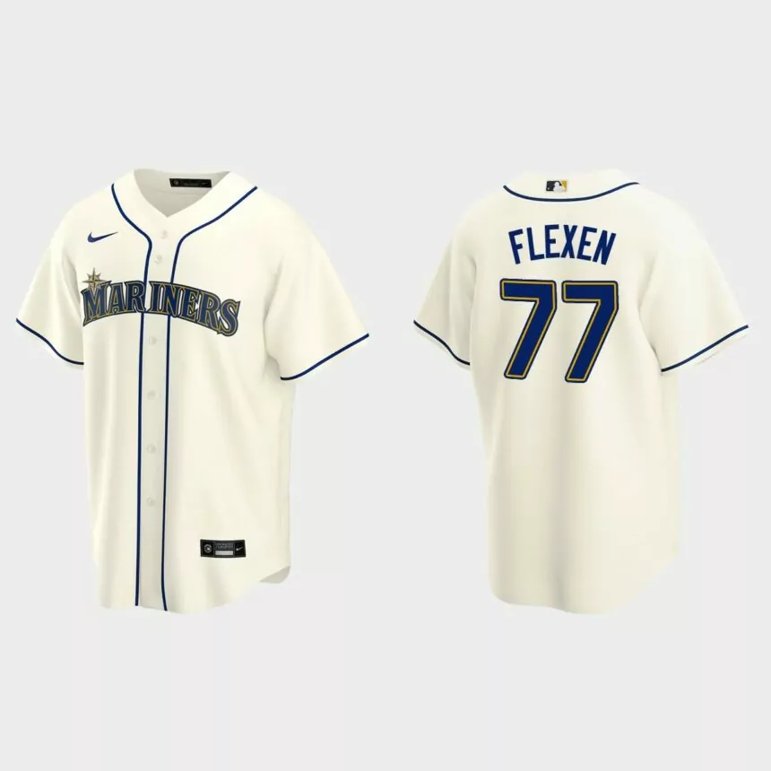 Seattle Mariners Chris Flexen Replica Alternate Jersey – Cream