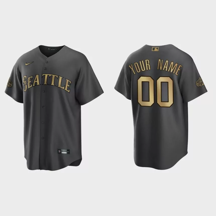 Seattle Mariners Custom 2022 MLB All-Star Game Replica Jersey – Charcoal