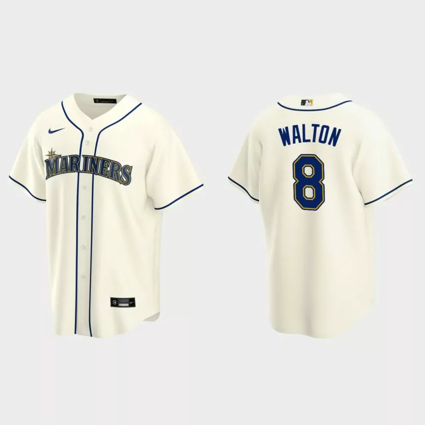 Seattle Mariners Donovan Walton Replica Alternate Jersey – Cream