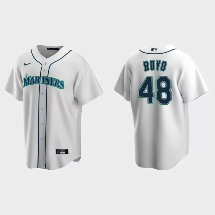 Seattle Mariners Matt Boyd Replica Home Jersey – White