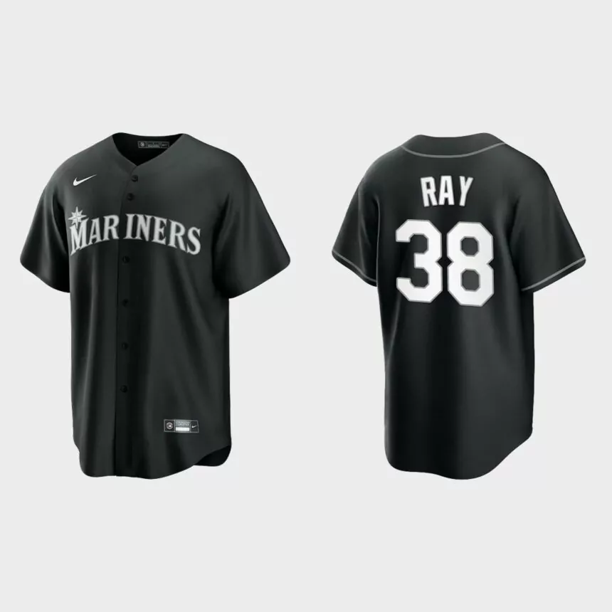 Seattle Mariners Robbie Ray Replica Official Jersey – Black White