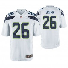 Seattle Seahawks #26 Shaquill Griffin White Game Jersey