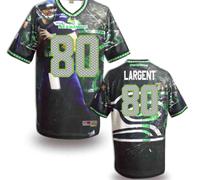 Seattle Seahawks #80 LARGENT Men's Stitched NFL Elite Fanatical Version Jersey (9)