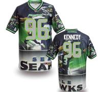 Seattle Seahawks #96 KENNEDY Men's Stitched NFL Elite Fanatical Version Jersey (3)