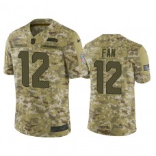 Seattle Seahawks 12s #12 Camo Jersey 2018 Salute to Service