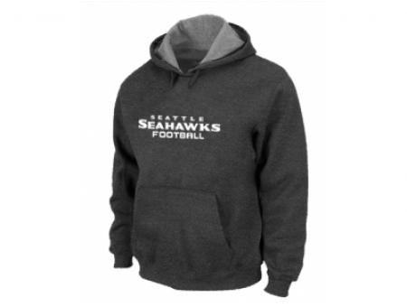 Seattle Seahawks Authentic font Pullover Hoodie D.Grey