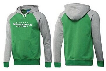 Seattle Seahawks English Version Pullover Hoodie Green & Grey