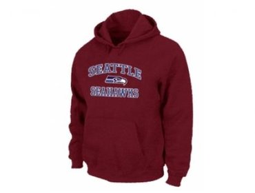 Seattle Seahawks Heart & Soul Pullover Hoodie Black RED
