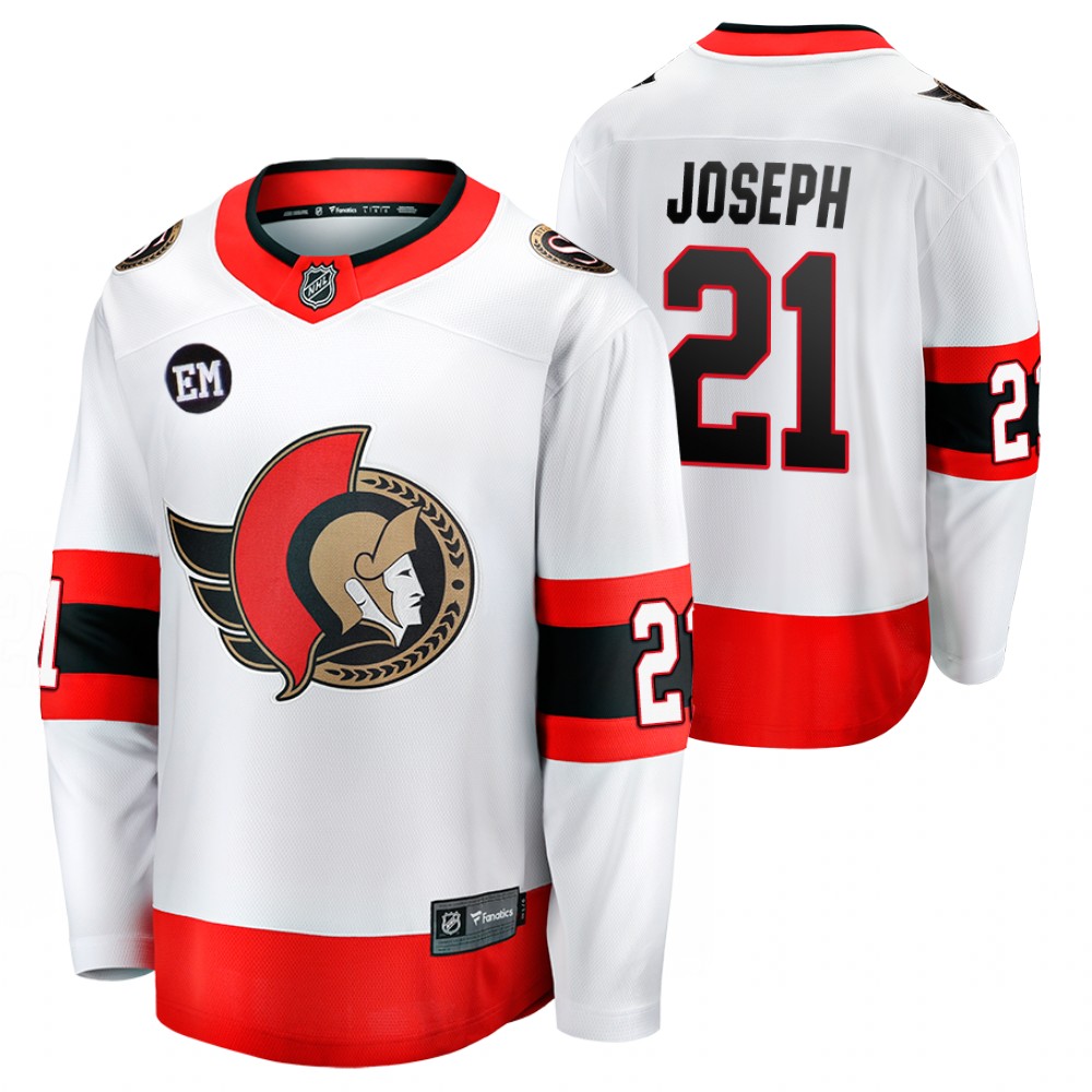 Senators #21 Mathieu Joseph White 2022-23 Mr. Melnyk Patch Jersey