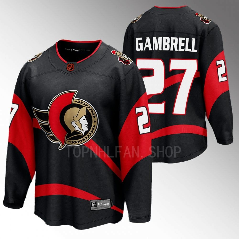 Senators #27 Dylan Gambrell Black 2022 Special Edition 2.0 Jersey