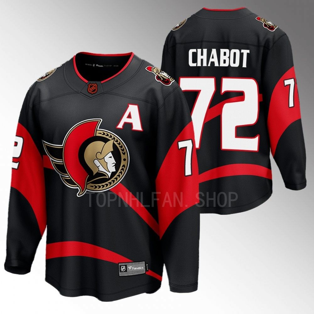 Senators #72 Thomas Chabot Black 2022 Special Edition 2.0 Jersey