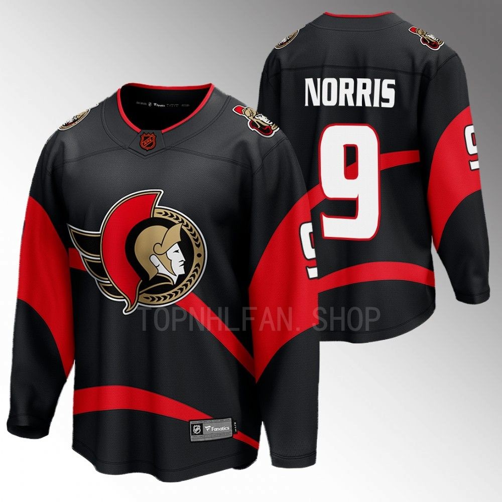 Senators #9 Josh Norris Black 2022 Special Edition 2.0 Jersey