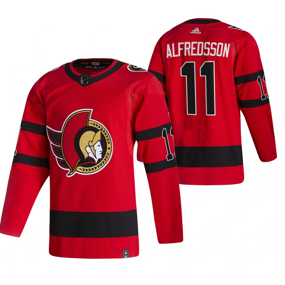 Senators 2021 Reverse Retro #11 Daniel Alfredsson Red Jersey Special Edition Authentic