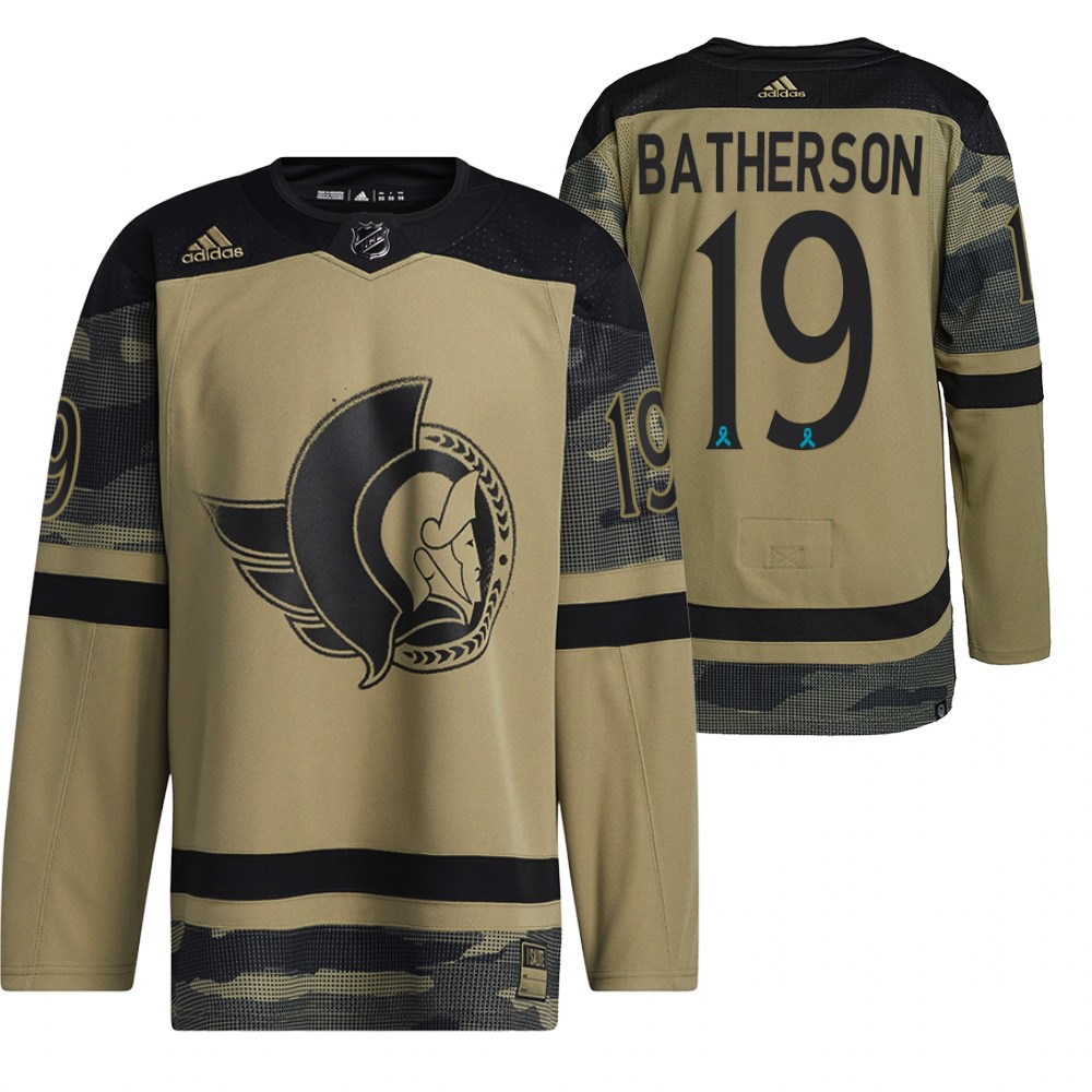Senators Drake Batherson Canadian Armed Force Camo 2021 CAF Night Jersey