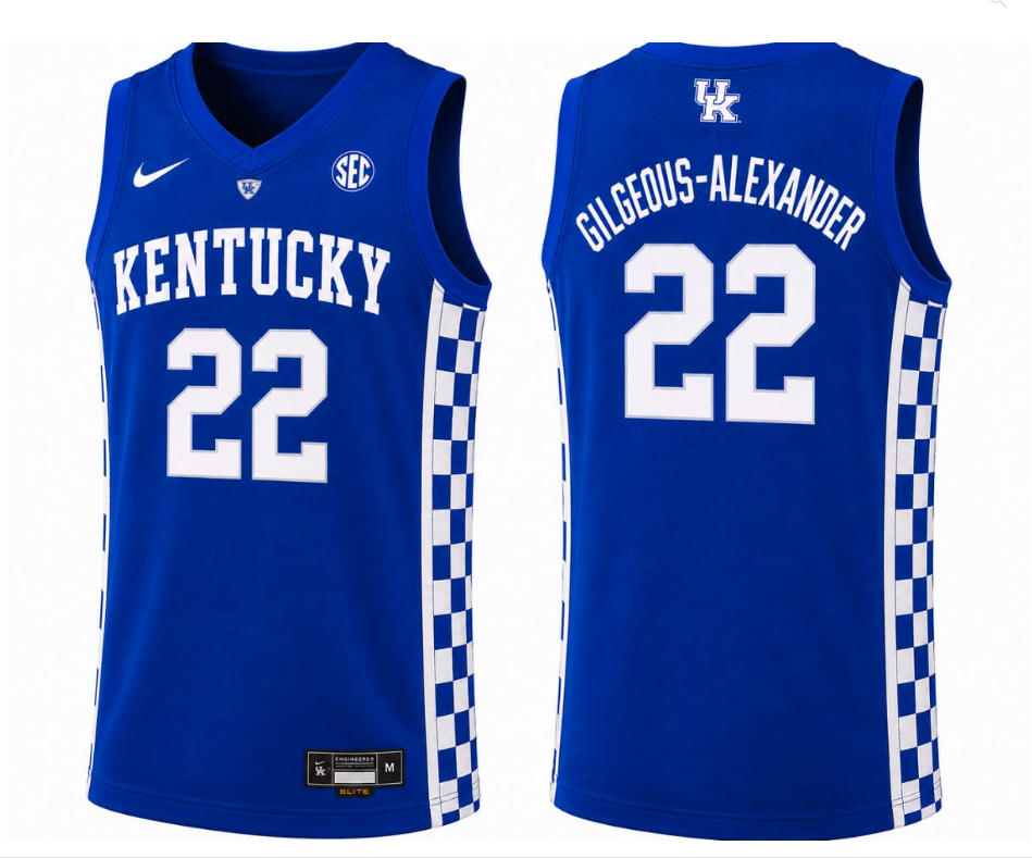 Shai Gilgeous-Alexander Kentucky #22 Jersey