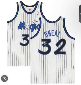 Shaquille O'Neal Orlando Magic Autographed White 1993 Mitchell