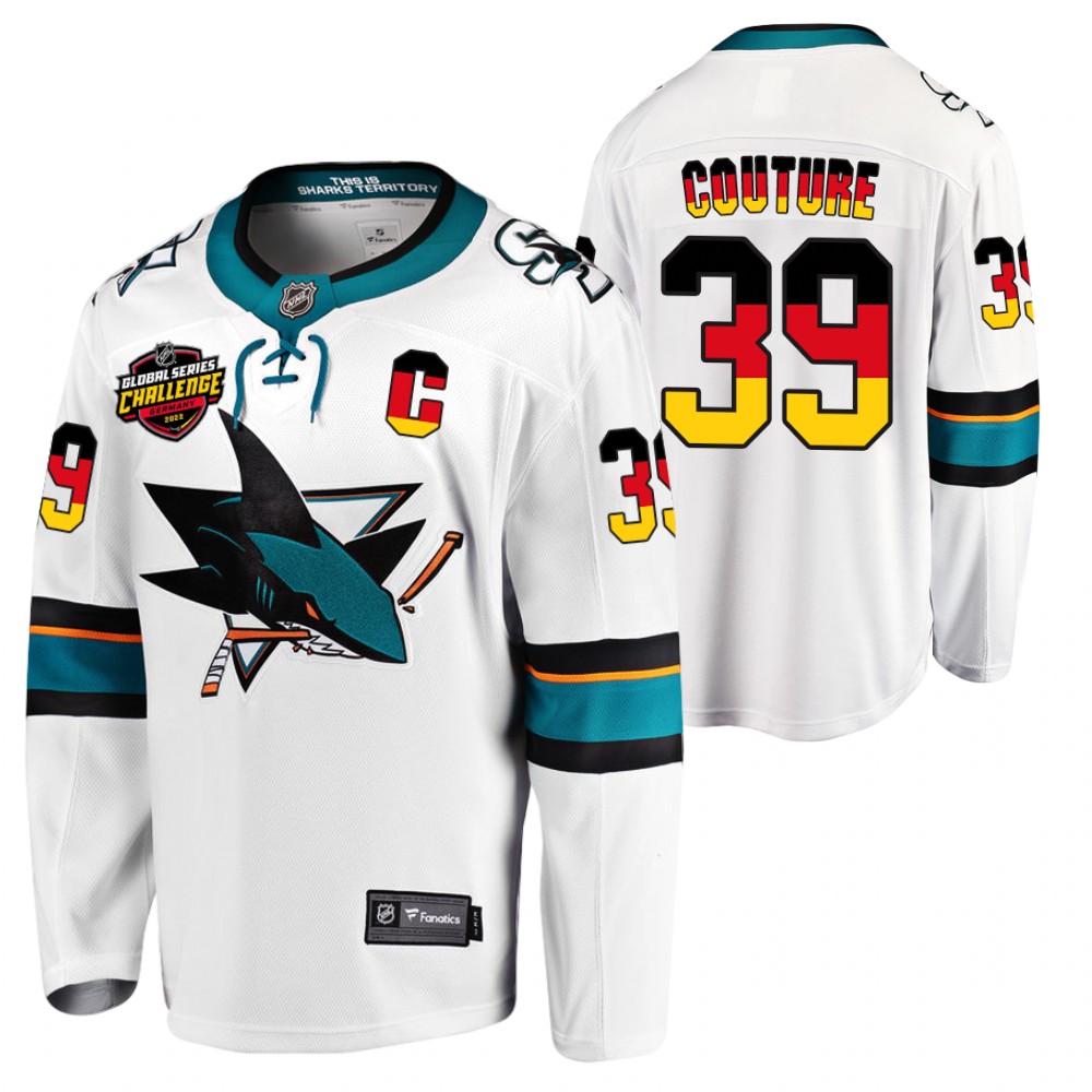 Sharks #39 Logan Couture White 2022 NHL Global Series Jersey