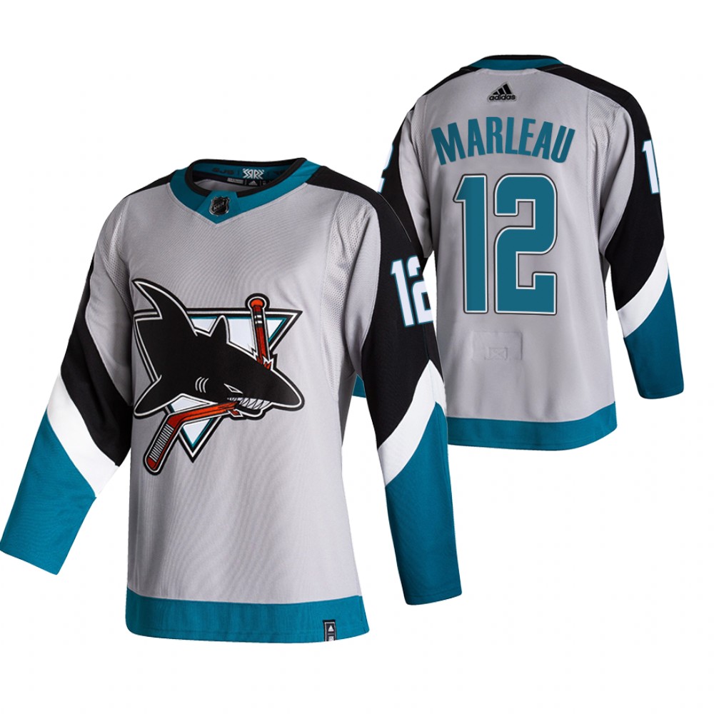 Sharks 2021 Reverse Retro #12 Patrick Marleau Grey Jersey Special Edition Authentic