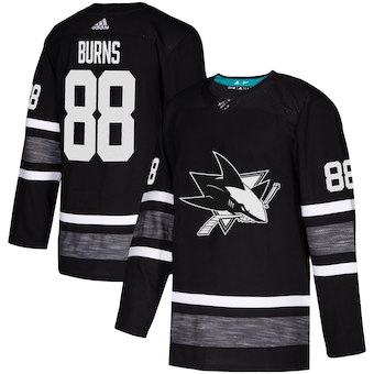Sharks 88 Brent Burns Black 2019 NHL All-Star Game Adidas Jersey
