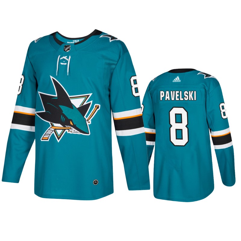 Sharks Joe Pavelski Teal Home Jersey