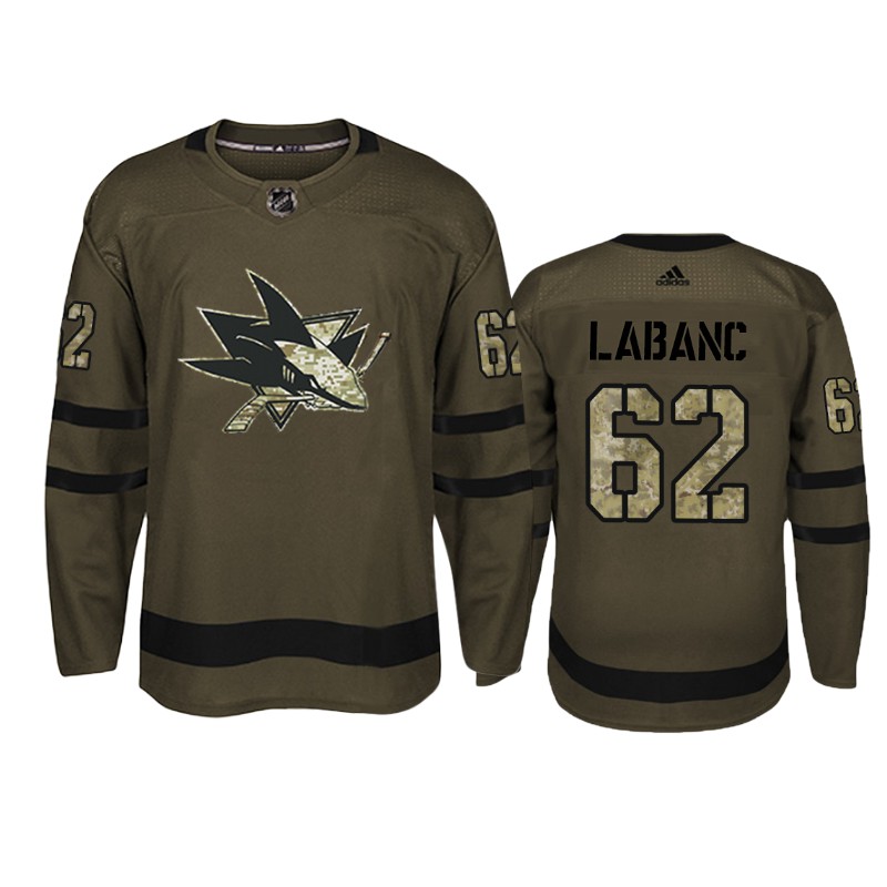 Sharks Kevin Labanc Camo Military Jersey