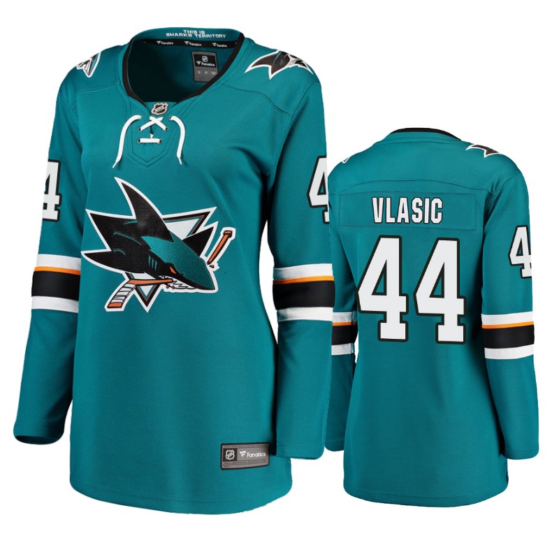 Sharks Marc-Edouard Vlasic Teal Breakaway Player Home Jersey