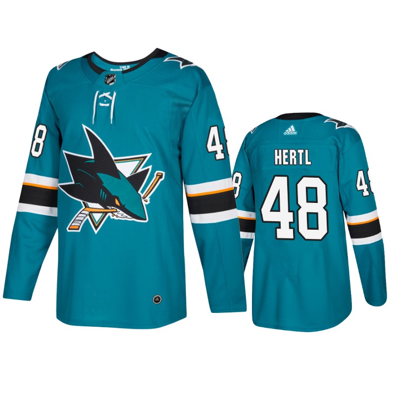 Sharks Tomas Hertl Teal Home Jersey