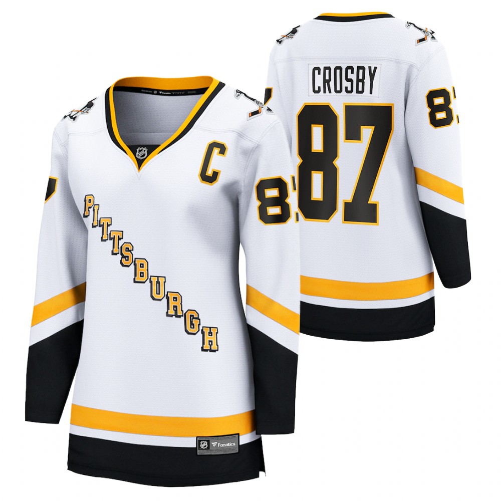 Sidney Crosby Pittsburgh Penguins 2021 Special Edition White Women Jersey Retro