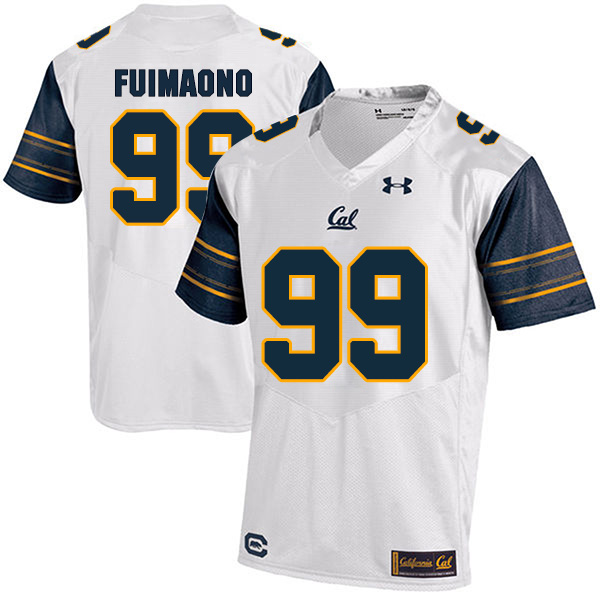 Siulagisipai Fuimaono California Golden Bears Men's Jersey - #99 NCAA White Stitched Authentic
